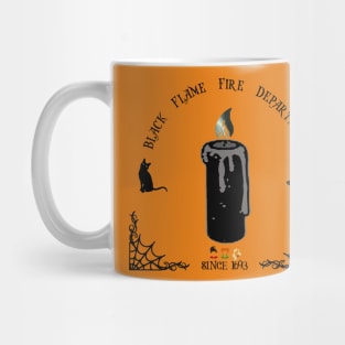 Black Flame Fire Department Mug